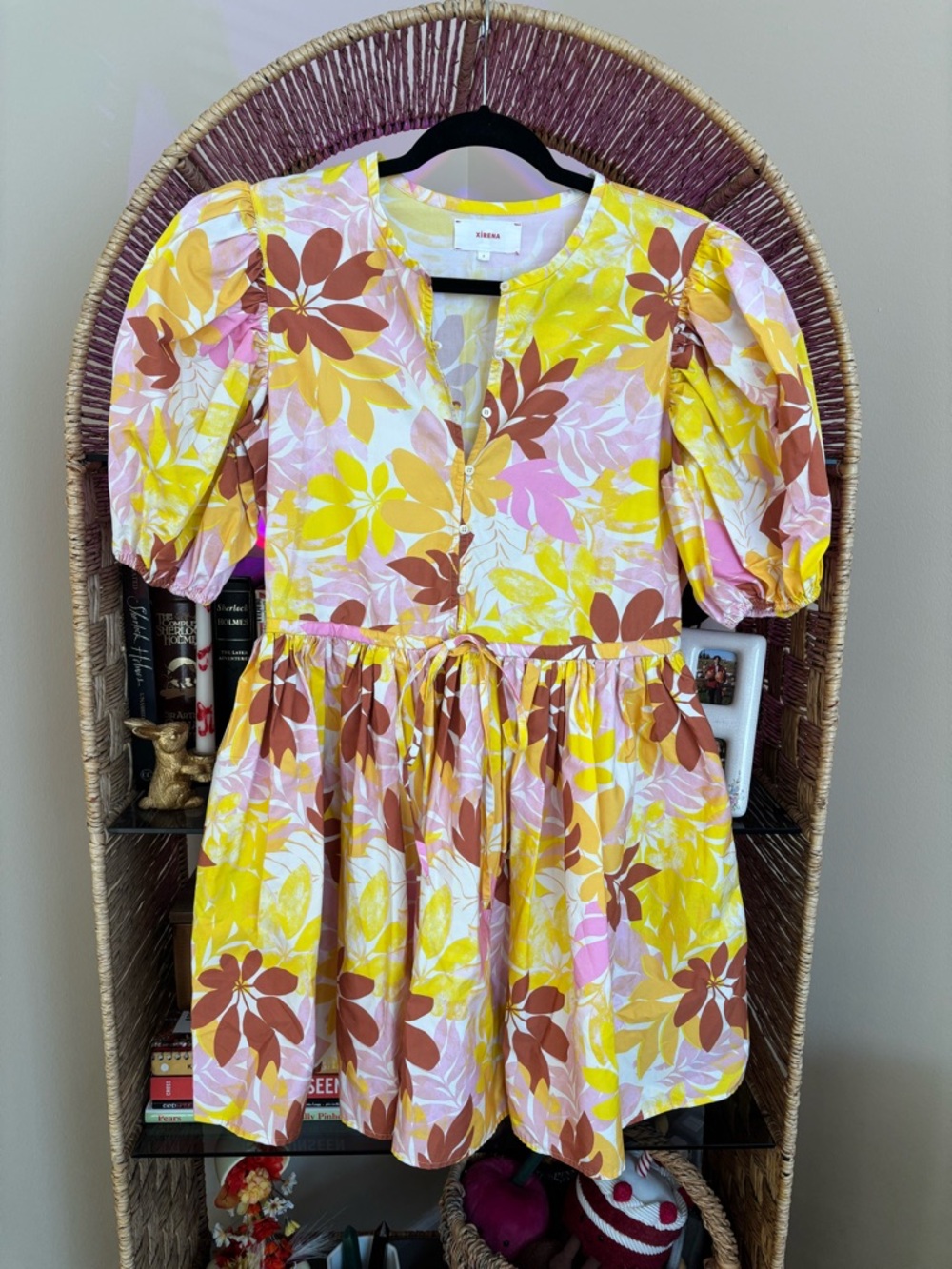 Xirena “Aurie” Puff Sleeve Floral Dress